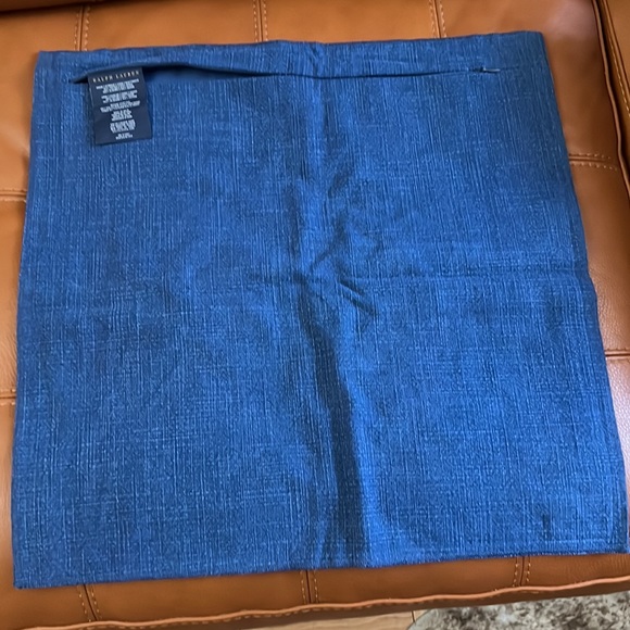 New Ralph Lauren home collection Denim Sham / pillow case 18”x18” - Picture 4 of 4